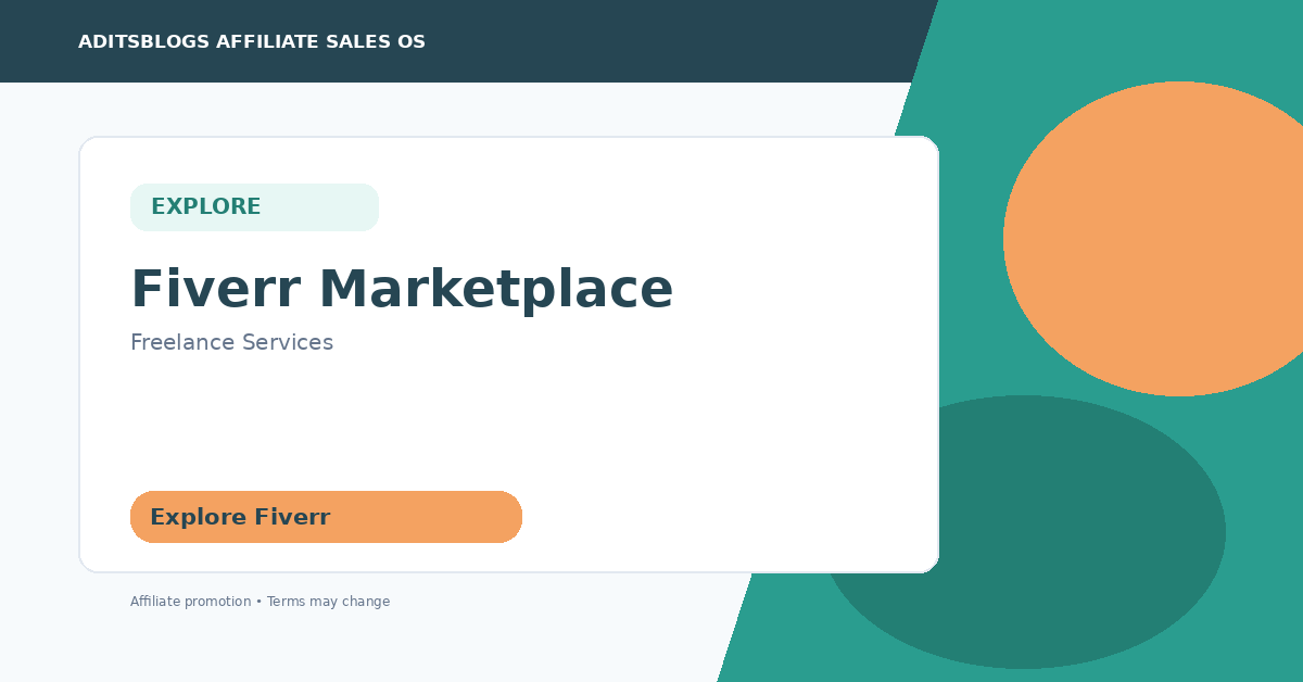 Explore Fiverr Marketplace through AditsBlogs