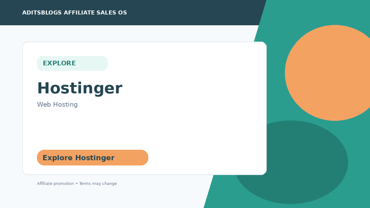 Explore Hostinger through AditsBlogs