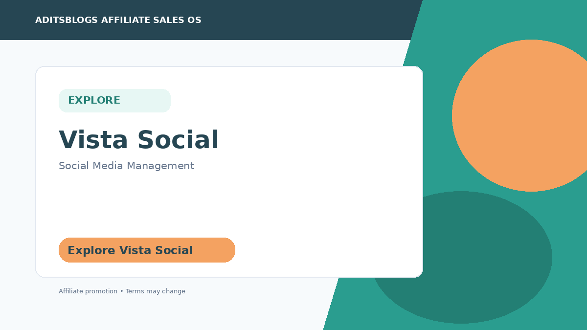 Explore Vista Social through AditsBlogs
