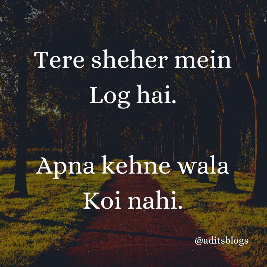 Tere sheher mein Log hai.