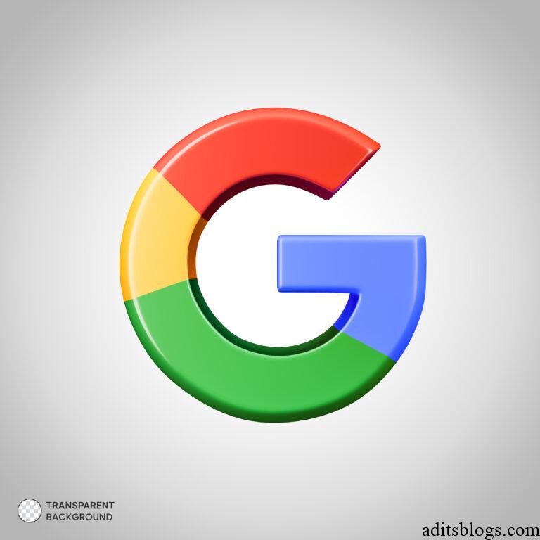 Aditsblogs Logo - Google icon isolated 3d render illustration