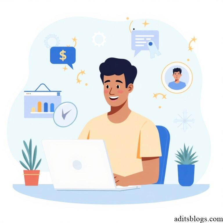 Blogging & SEO - Flux_Dev_A_person_working_on_a_blog_at_a_laptop_surrounded_by__2 (1)