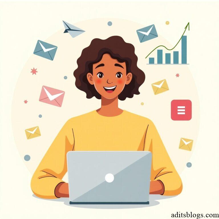 Blogging & SEO - Flux_Dev_A_young_energetic_blogger_with_short_curly_brown_hair_3