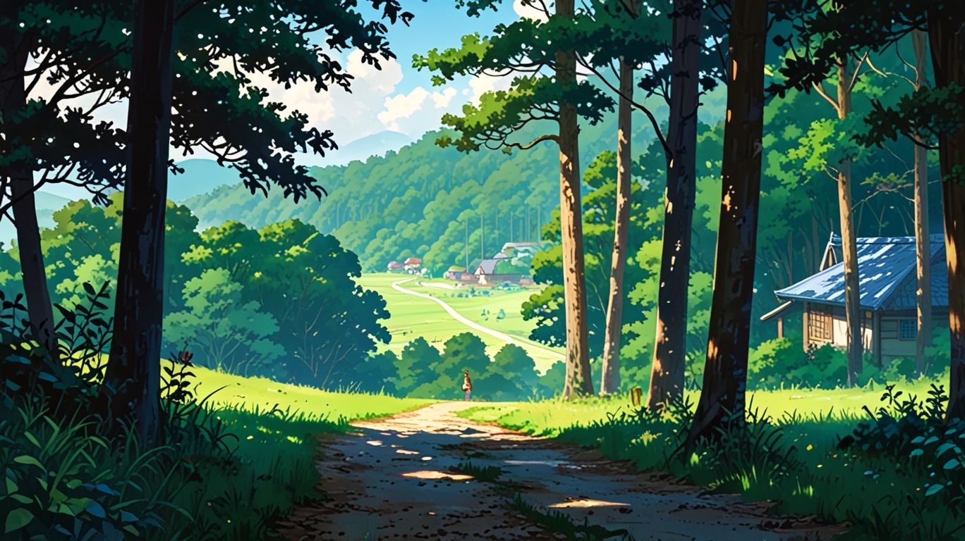 Free Wallpaper Download 4 Village scenery wallpaper warm evening by aditsblogs.com