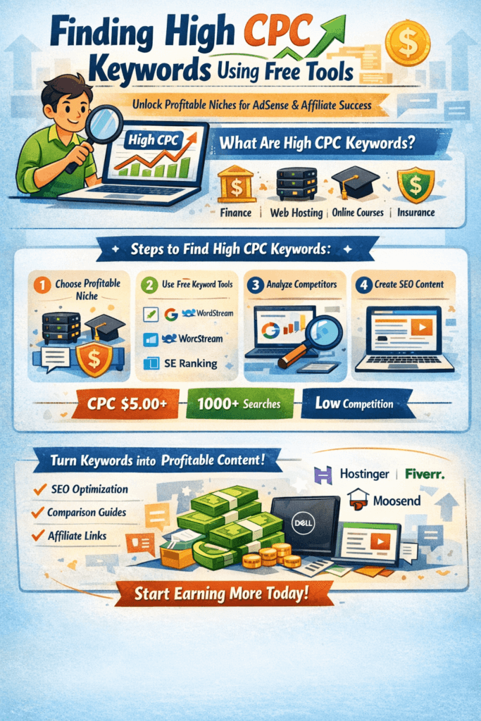 How to Find High CPC Keywords using Free tools ( Step-by-Step-Guide) 1 High CPC Keywords