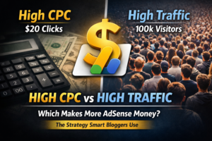High CPC vs High Traffic: Which Is Better for AdSense? (Real Strategy That Maximizes Earnings)