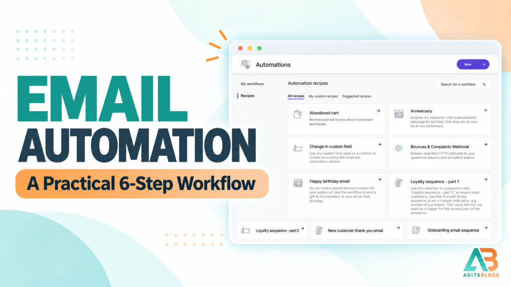 Email Automation for Bloggers: A Practical 6-Step Workflow