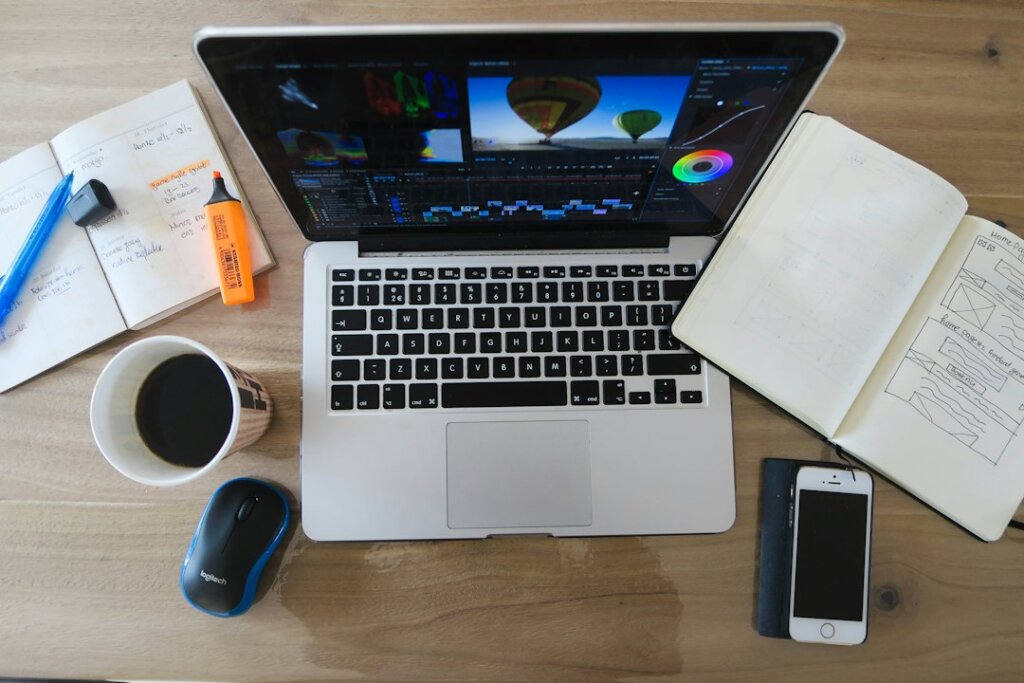 Creative workspace for Samsung T7 Shield portable SSD review